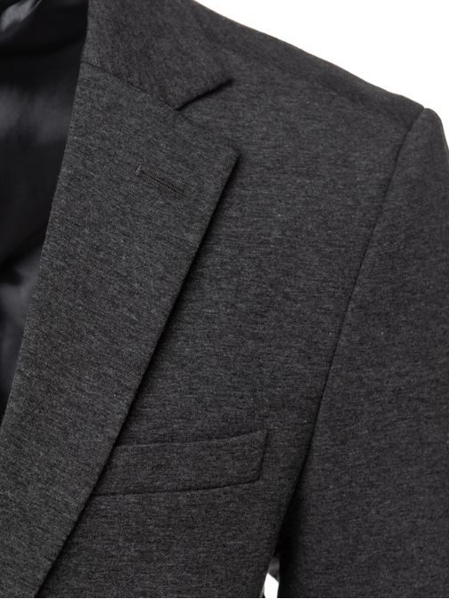 Kényelmes férfi zakó  szürke színben