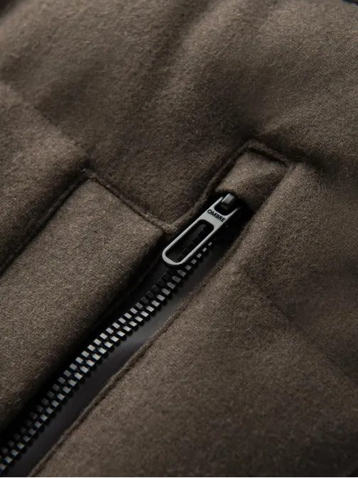 Időtlen steppelt oliva férfi dzseki V4 JAHP-0203