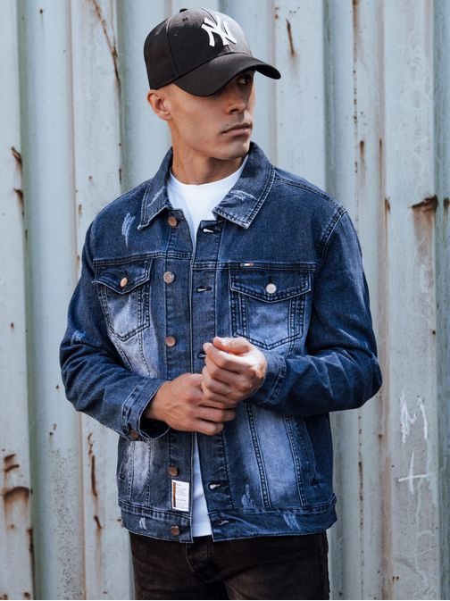 Modern farmer férfi dzseki kék