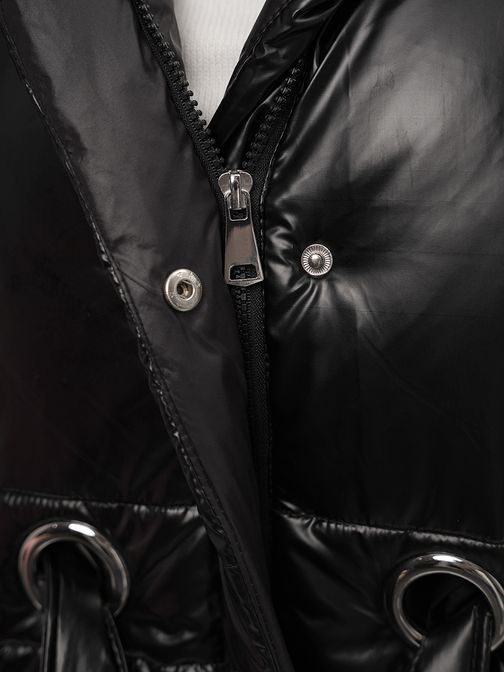 Csodálatos fekete hosszú női mellény O/DK119/1