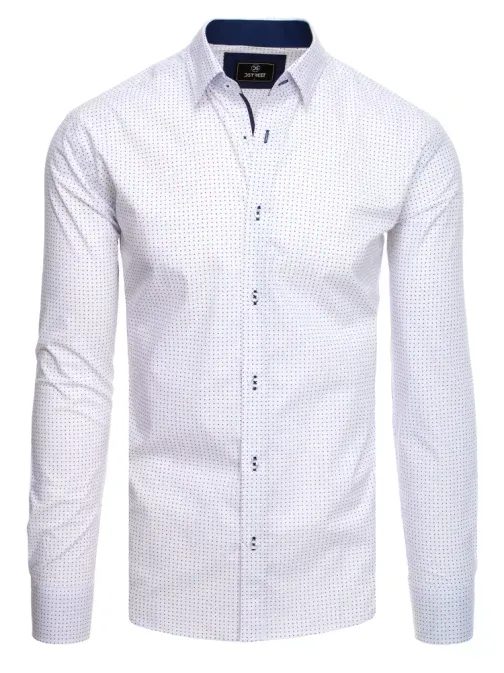 Fehér pöttyös mintás ing