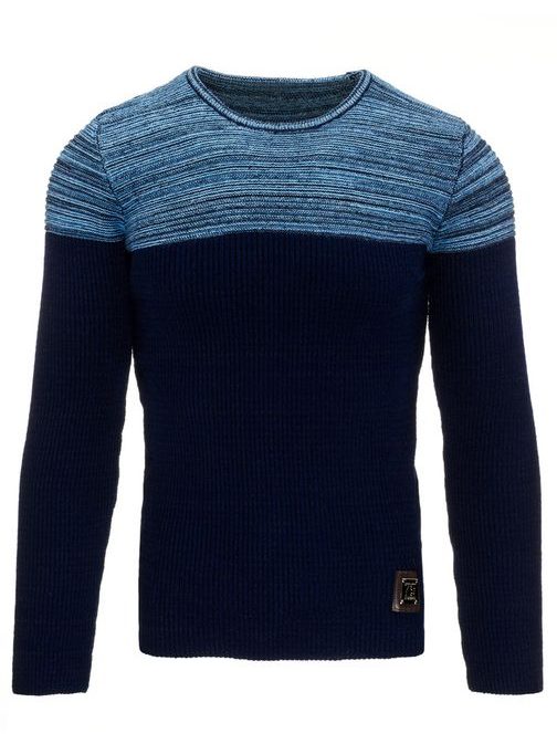 Egyedi kék pulóver
