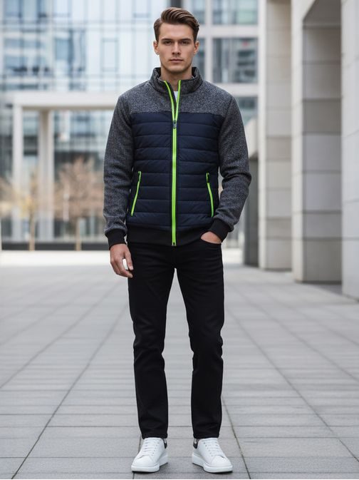 Sötét kék átmeneti dzseki