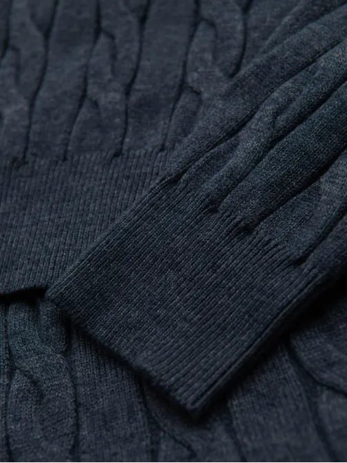 Kötött férfi garbó kék színben V3 OM-SWTN-0157