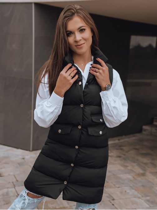 Egyszerű fekete női mellény Willy