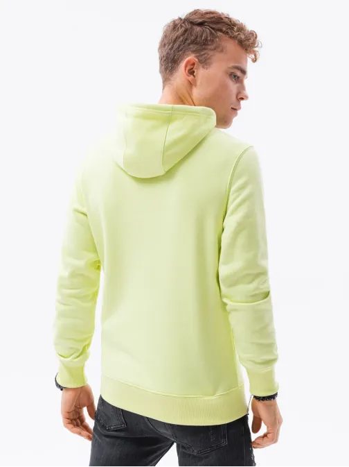 Limezöld kapucnis pulóver  B979