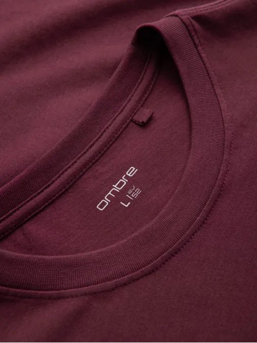 Bordó póló  streetstyle V3 TSCT-0108