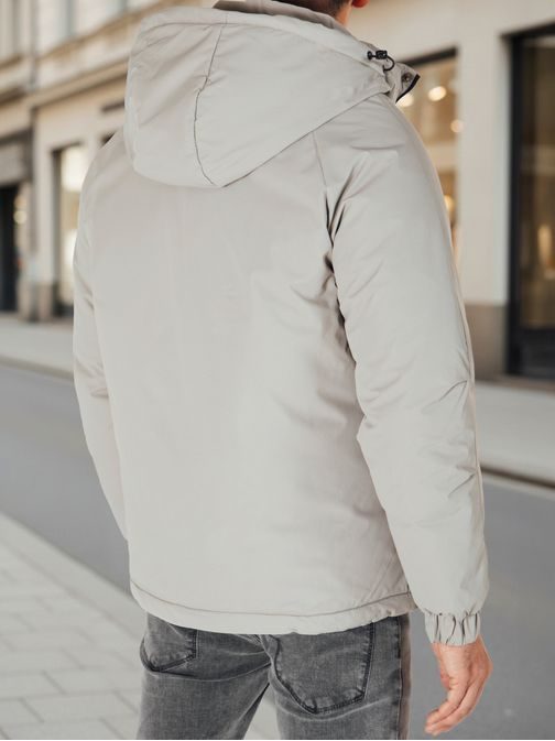 Meleg szürke férfi kabát télre