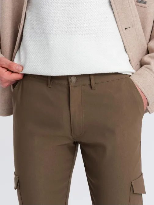 Oliva színű férfi cargo nadrág V2 PACG-0178