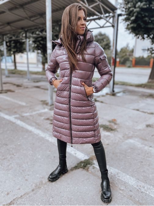 Eredeti lila női steppelt kabát Bolonia