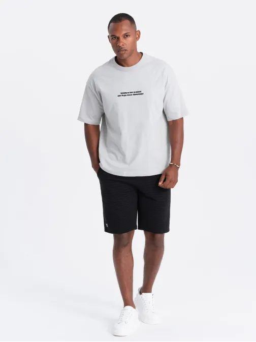 Fekete kötött rövidnadrág V4 SRSK-0150