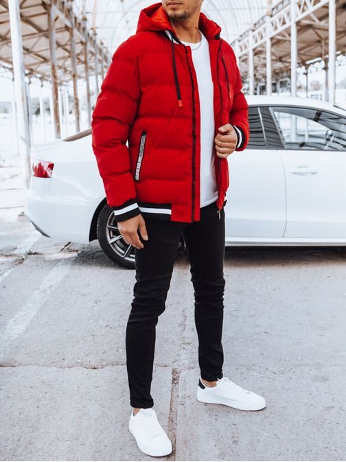 Piros téli steppelt dzseki