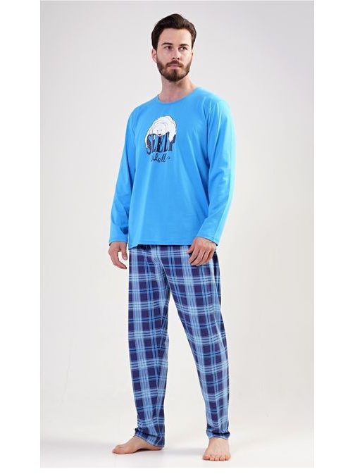Kék féri pizsama Sleep well