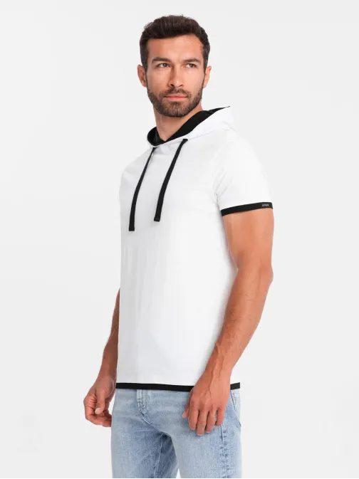 Fehér kapucnis póló  V1 TSCT-22SS-001