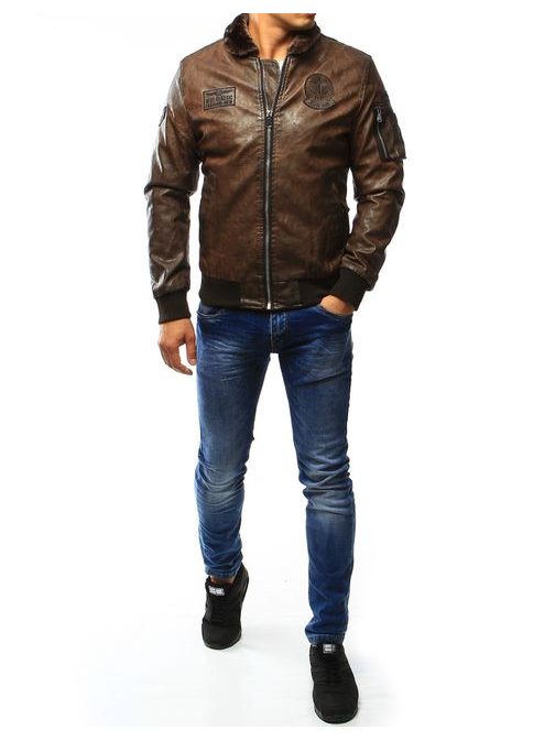 Barna öko bőr dzseki