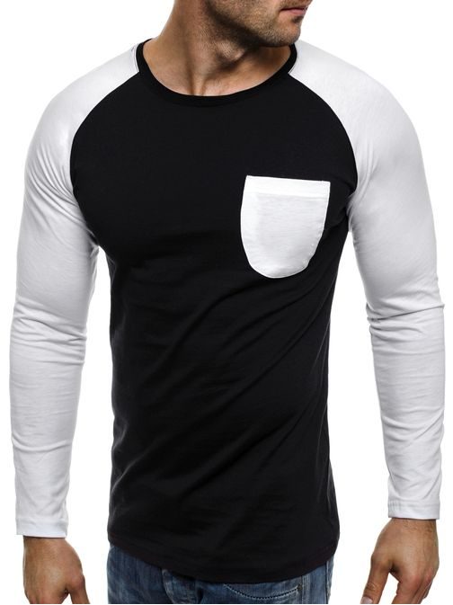 Fekete- fehér póló ATHLETIC 1089