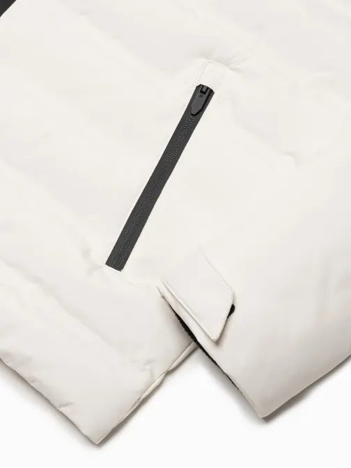 Sport krém férfi télikabát V2 JAHP-0150