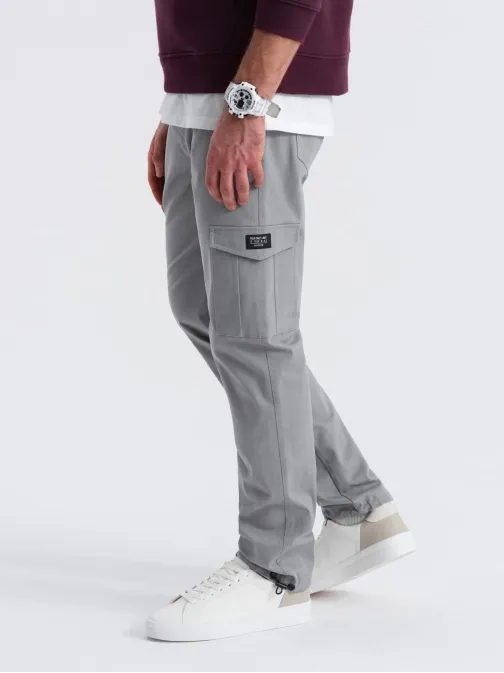 Szürke, modern férfi cargo nadrág V4 PACG-0189