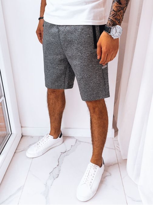 Divatos férfi rövidnadrág szürke színben