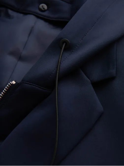 Elegáns sötét kék dzseki V2 BLZB-0126