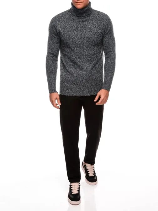 Divatos férfi foltos fekete garbó E247