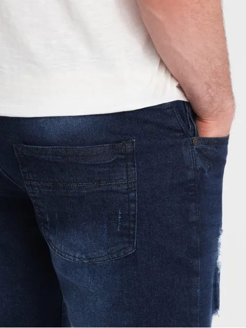 Modern kék farmer rövidnadrág  V3 SRDS-0146