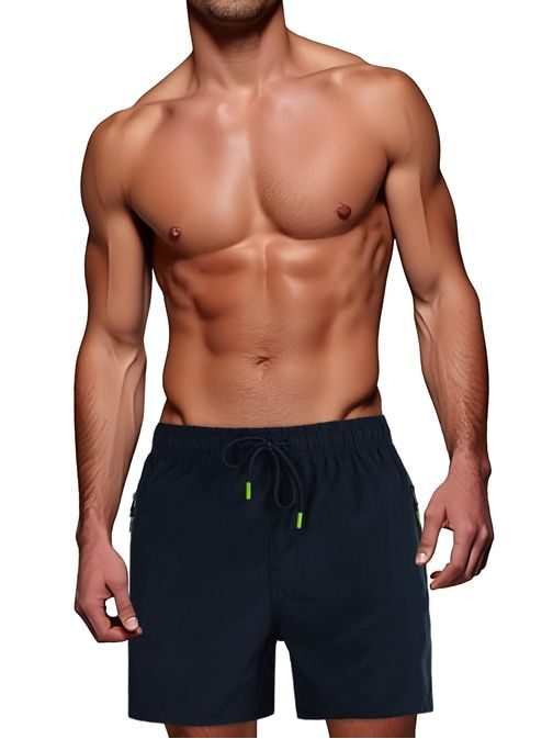 Garnet férfi fürdőruha cipzáras zsebekkel