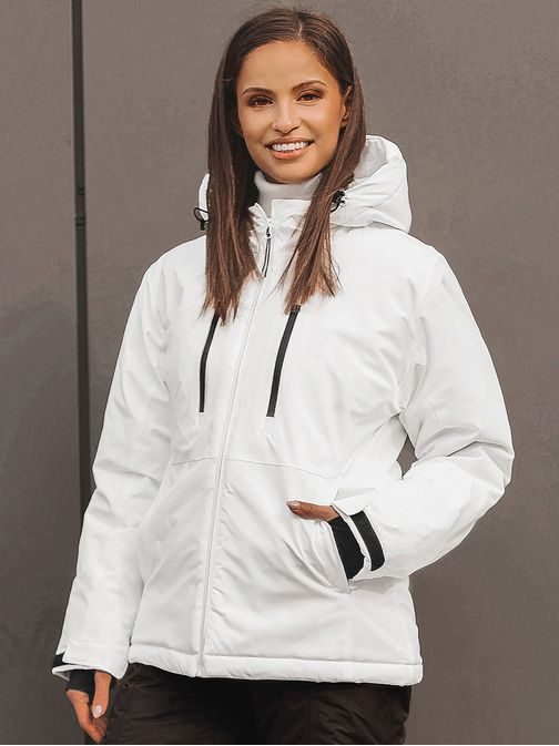Kellemes fehér női téli kabát JS/HH012/45Z