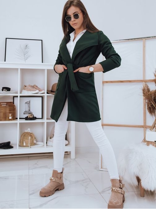 Modern zöld női kabát Sami