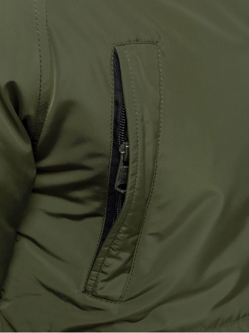 Téli férfi bomber dzseki KHAKI zöld J.STYLE 506