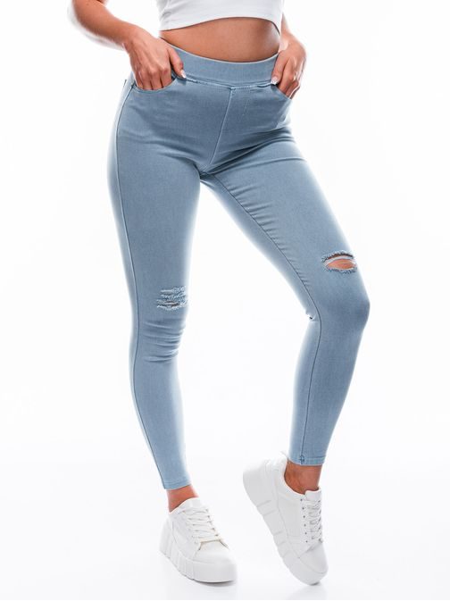 Különleges világoskék női jeggings PLR148