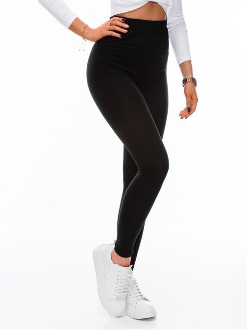 Kényelmes fekete női leggings PLR071