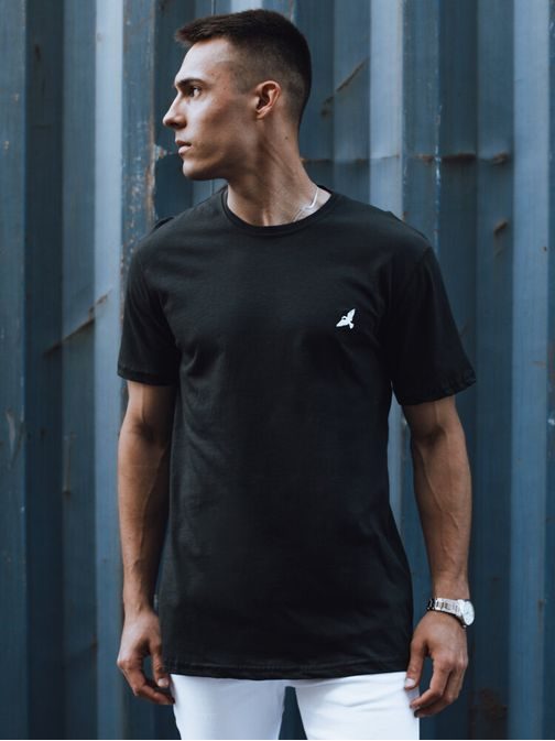 Trendi fekete póló logóval