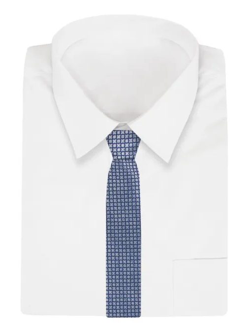 Mintás kék férfi nyakkendő