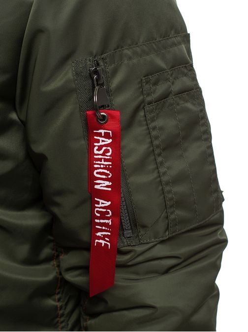 Katona zöld férfi téli dzseki J.STYLE 3170