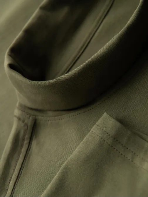 Modern olíva férfi garbó  V7 LSCL-0130