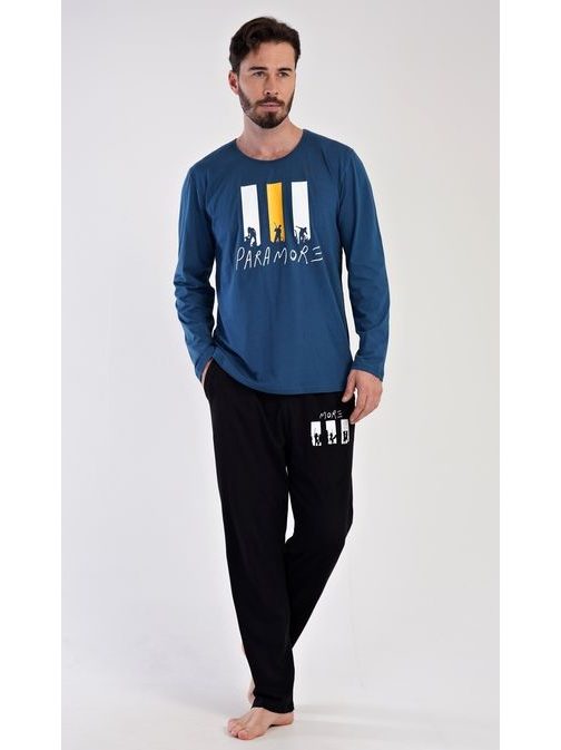 Petróleum kék férfi pizsama Oliver