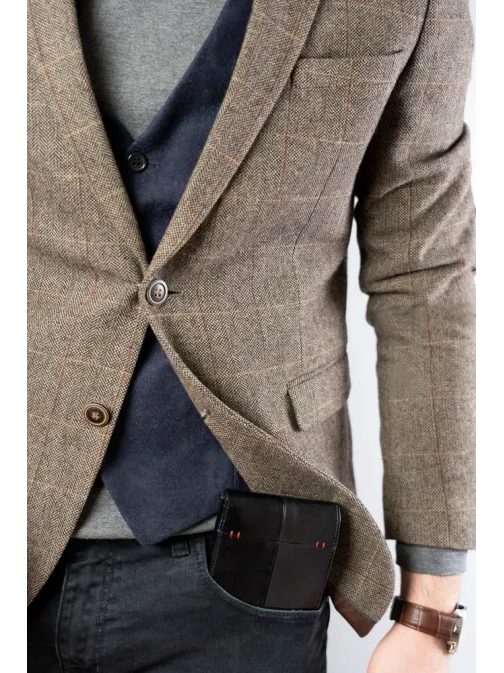 Trendi fekete férfi pénztárca Rovicky