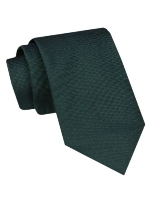 Sötét zöld nyakkendő struktúr mintával