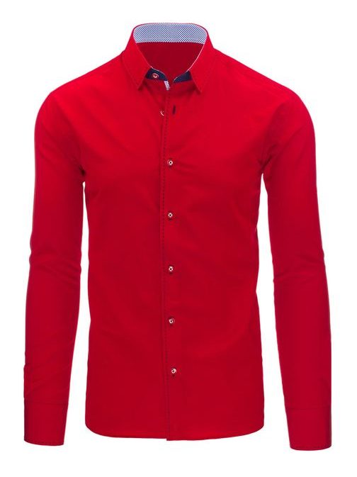 Elegáns piros férfi ing
