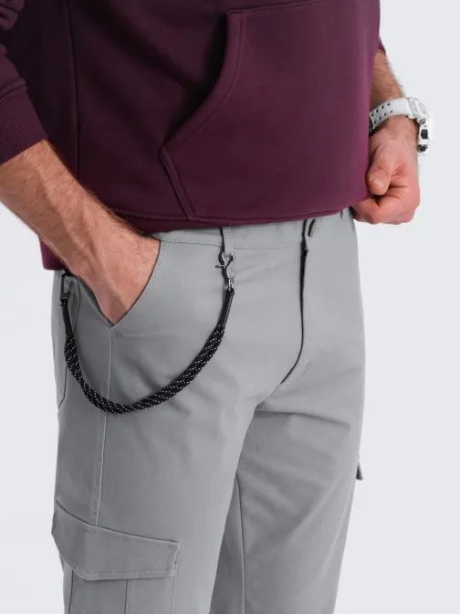 Szürke, modern férfi cargo nadrág V4 PACG-0189