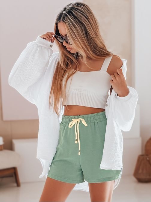 Női nyári rövidnadrág zöld