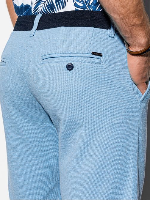 Kényelmes halvány kék rövid nadrág W224