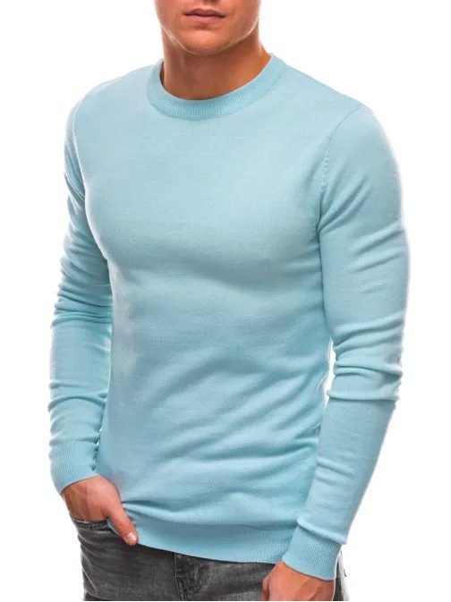 Világoskék egyszerű pulóver V9 SWBS-0100