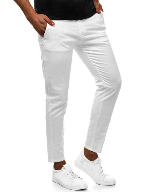 Divatos fehér chinó nadrág B/77005