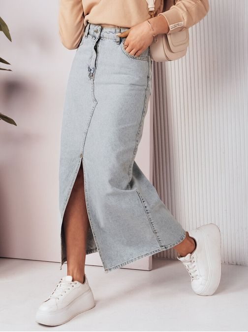 Halvány kék maxi szoknya Virton