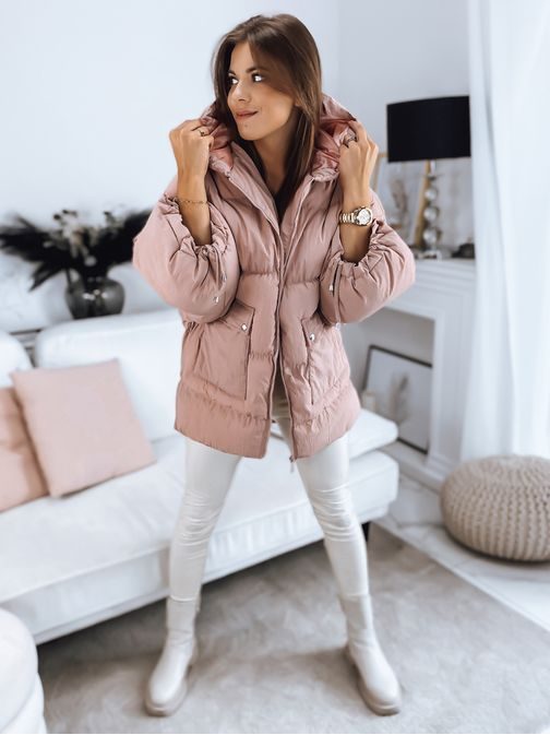 Stílusos rózsaszín női kabát Parima