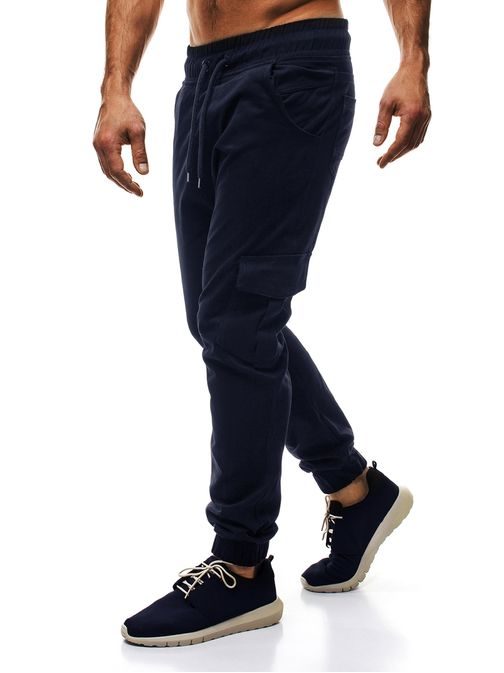 Kényelmes sötét kék jogger nadrág ATHLETIC 404