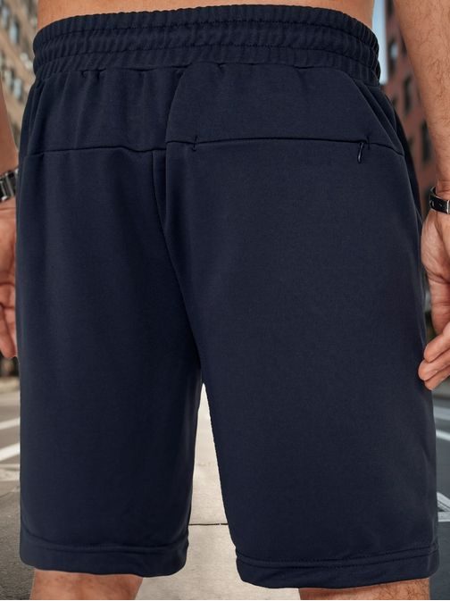 Férfi gránátvörös színű rövidnadrág cipzáras zsebekkel