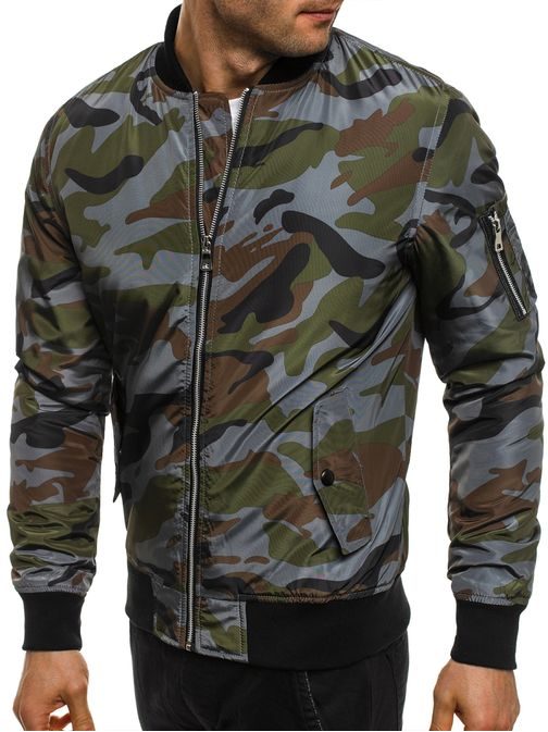 Trendi terepmintás bomber dzseki NATURE 4372